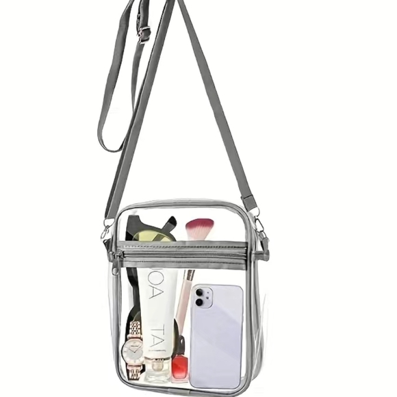 boutiques Bags Clear Stadium Crossbody Bag Poshmark